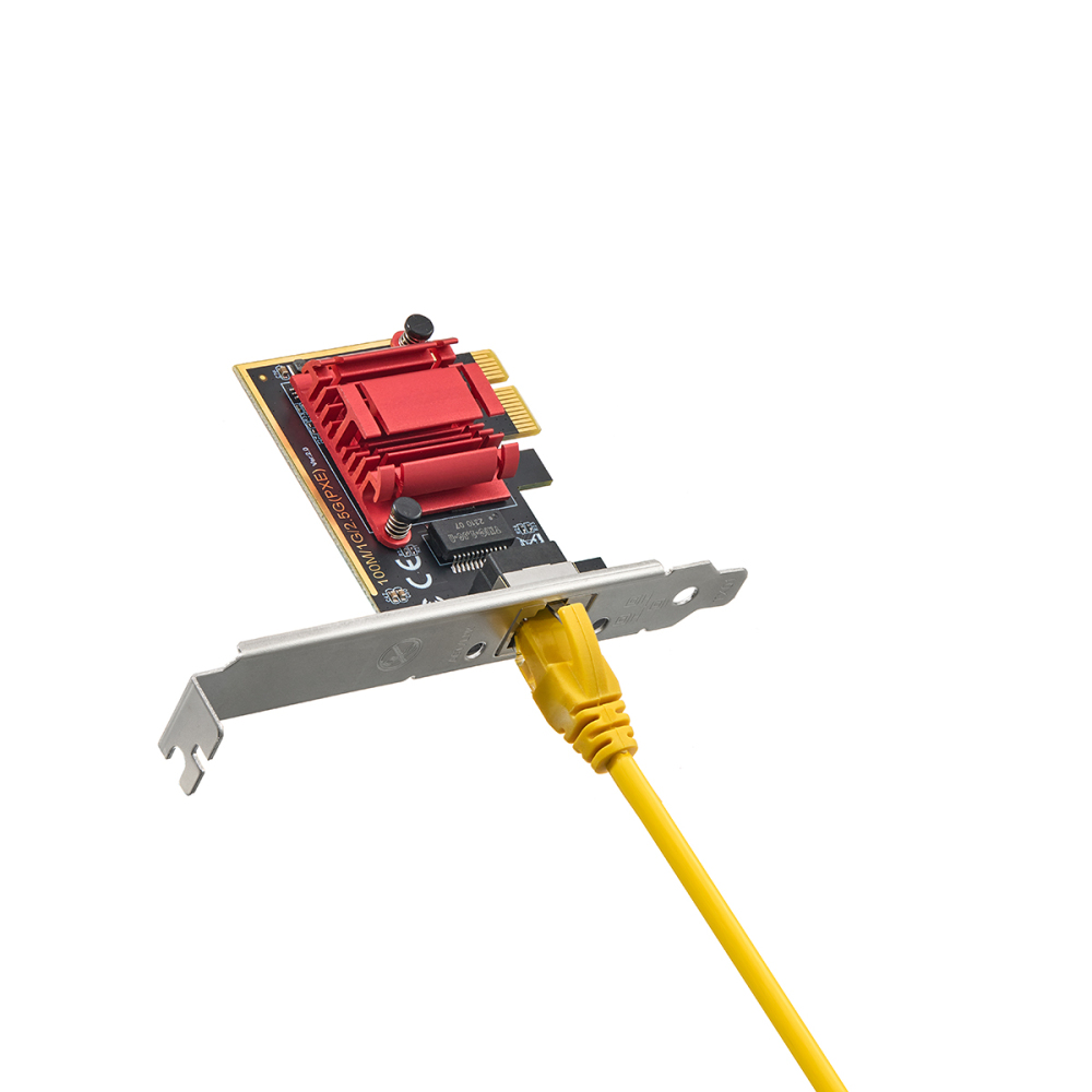 2.5G PCIe Network Adapter, RTL8125B 2500/1000/100Mbps Binardat Ethernet Card RJ45 LAN Controller Support PXE for Windows/Linux/Mac