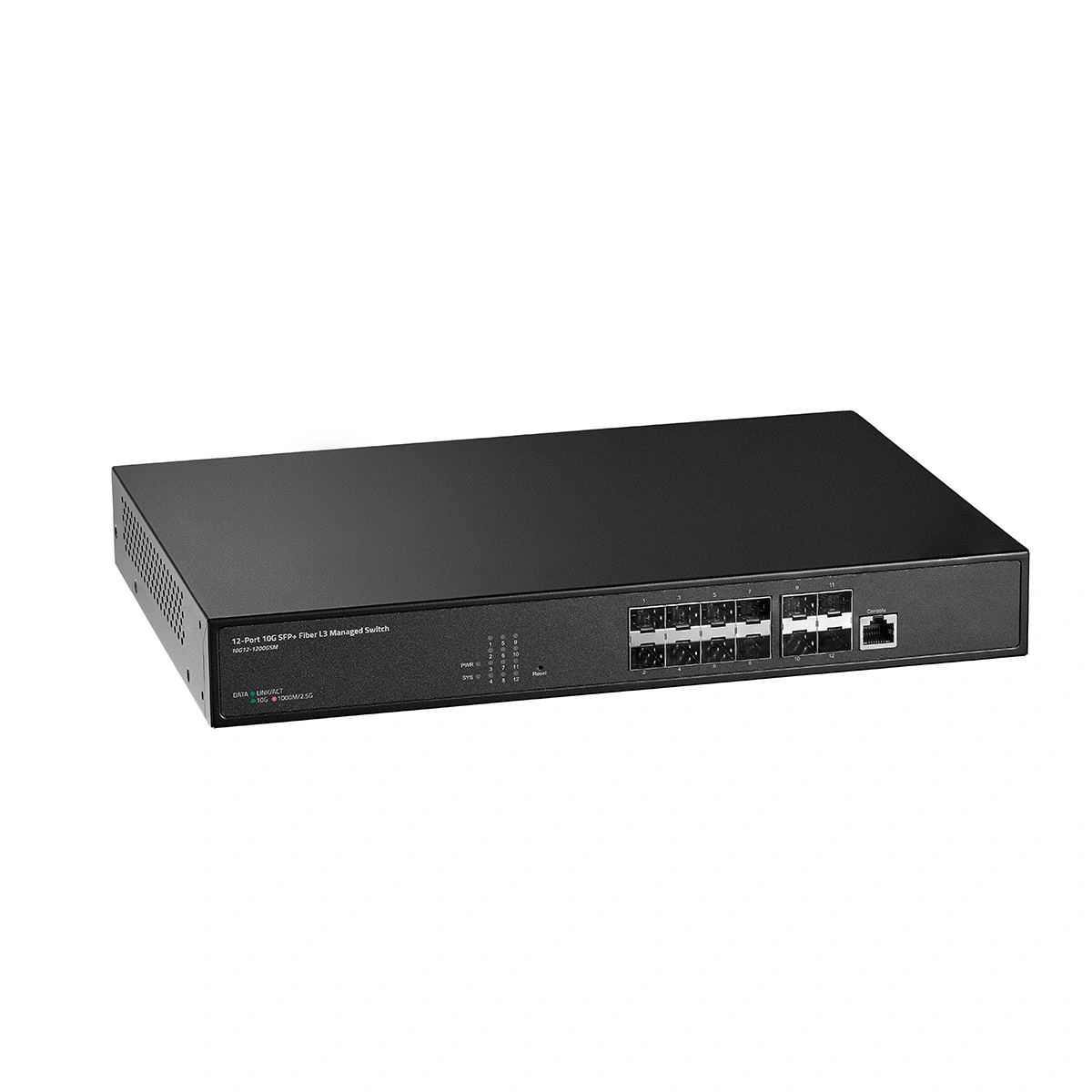 12 Port 10 Gigabit SFP Managed Switch, Support 1G & 10G SFP+ Module,  