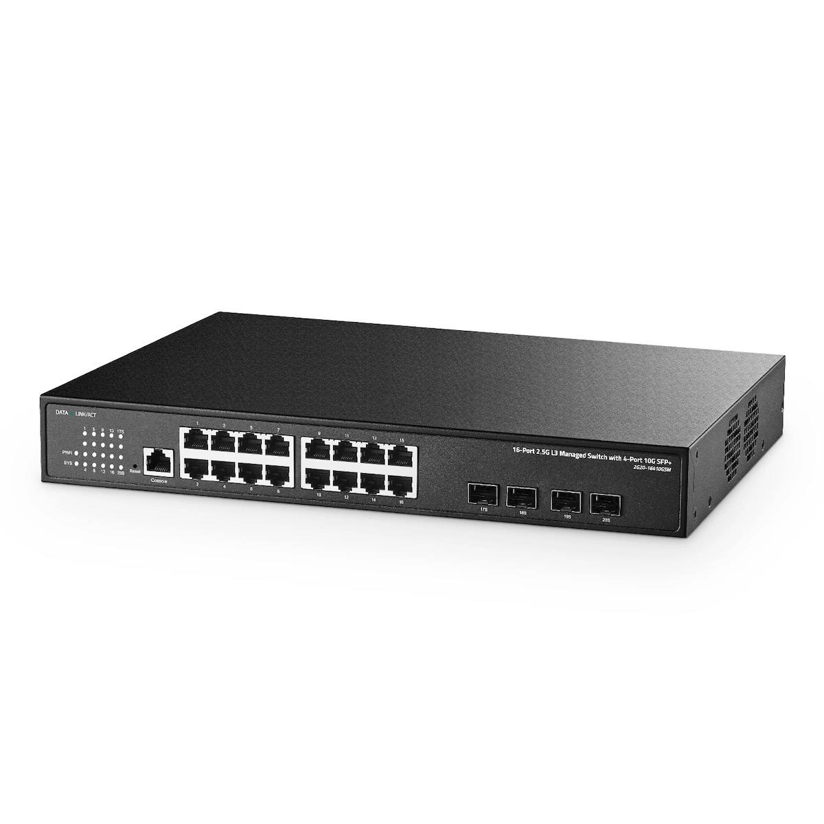 20 Port 2.5G Web Managed Switch, 16x2.5G Ethernet, 4x10 Gigabit SFP Po
