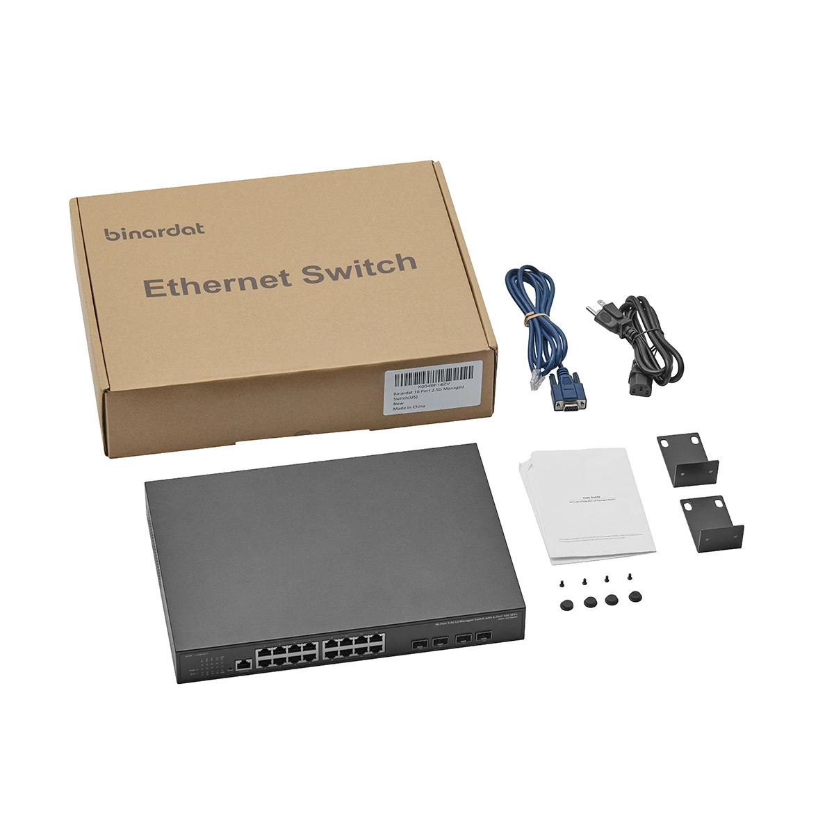 20 Port 2.5G Web Managed Switch, 16x2.5G Ethernet, 4x10 Gigabit SFP Po