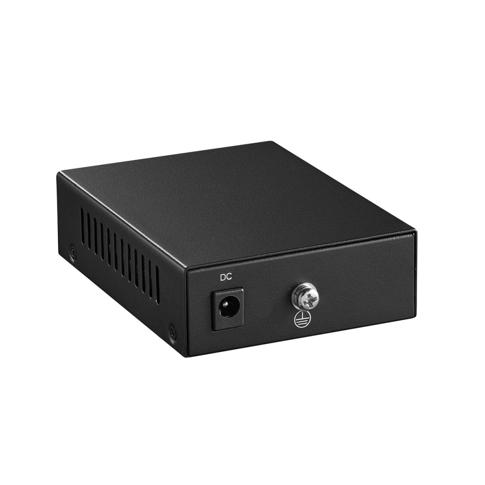 10G Fiber Media Coverter, 2 Port 10 Gigabit Binardat Ethernet Switch, 1 x 10G RJ45 Port, 1 x 10G SFP Port, Mini Metal Case Fanless, Unmanaged Plug and Play