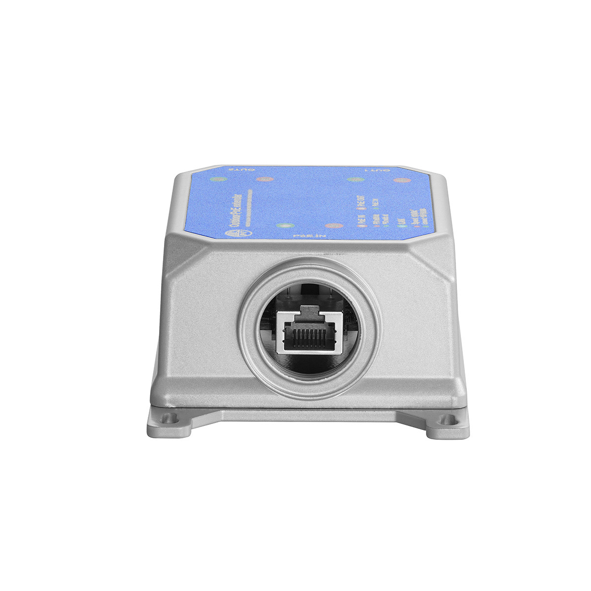 IP67 Outdoor Gigabit PoE Passthrough Switch, 1 PoE in 2 PoE Out Extender, IEEE802.3af/at/bt PoE Powered 90W, 10/100/1000Mbps Ethernet, Metal Wall Mount Waterproof Plug and Play