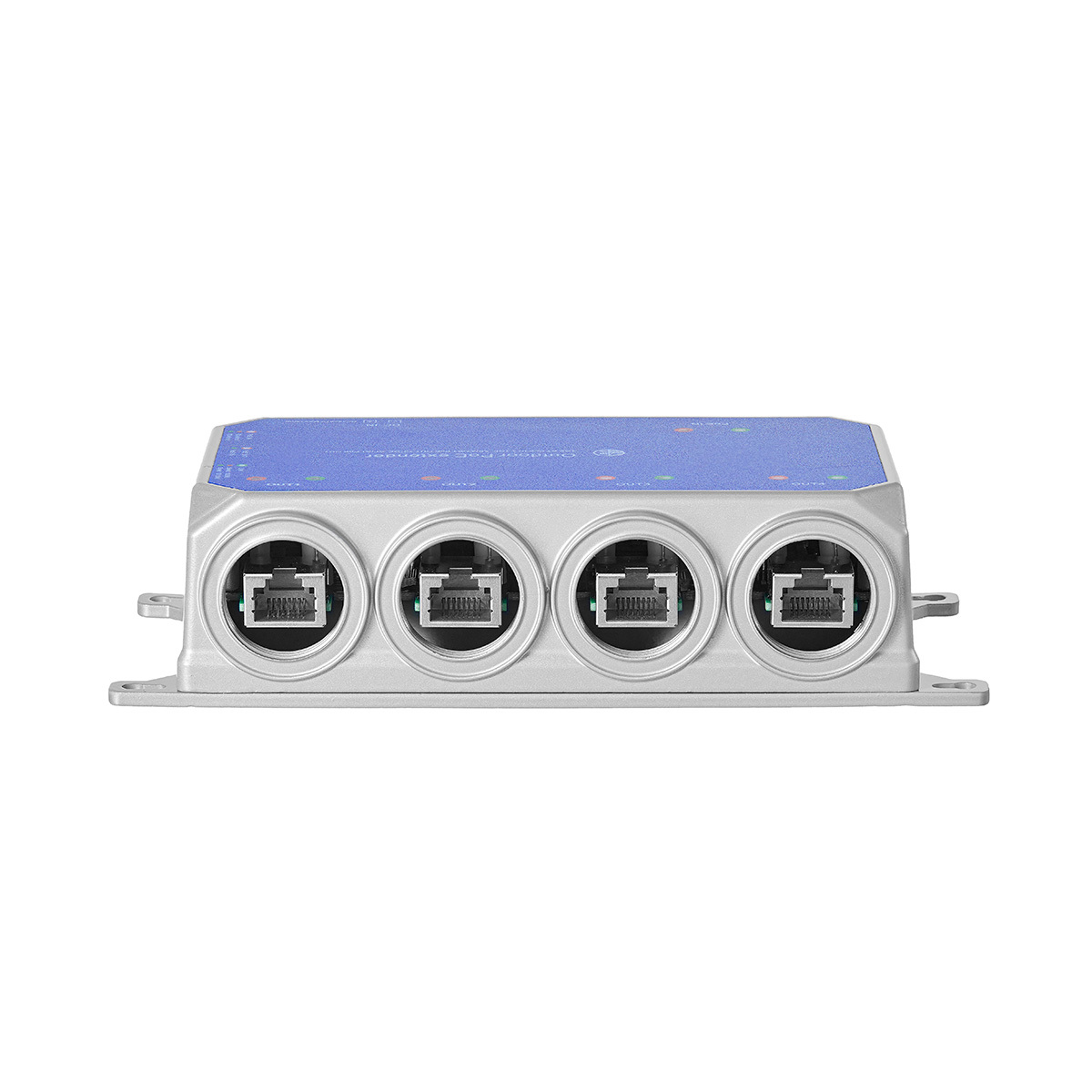 IP67 Outdoor Gigabit PoE Passthrough Switch, 1 In 4 Out Extender, IEEE802.3af/at/bt Powered 90W, 10/100/1000Mbps Ethernet, Metal Wall Mount Waterproof Plug and Play