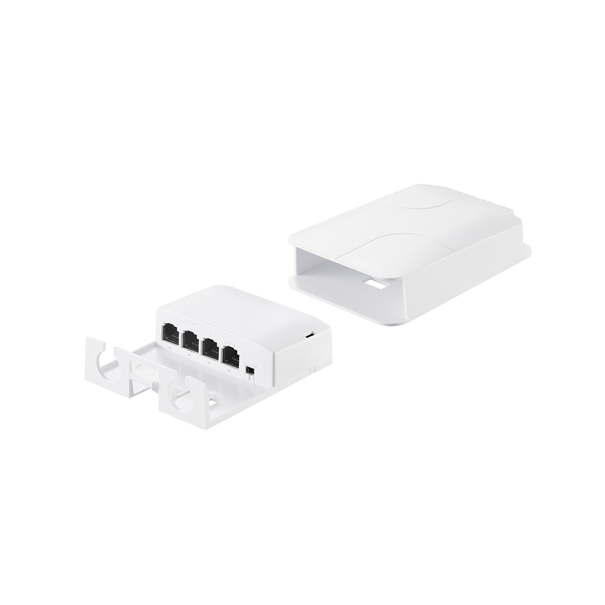 Outdoor PoE Passthrough Switch - 1 In 3 Out Extender, IEEE802.3af/at Powered, 100Mbps Ethernet, Wall Mount Waterproof Plug and Play
