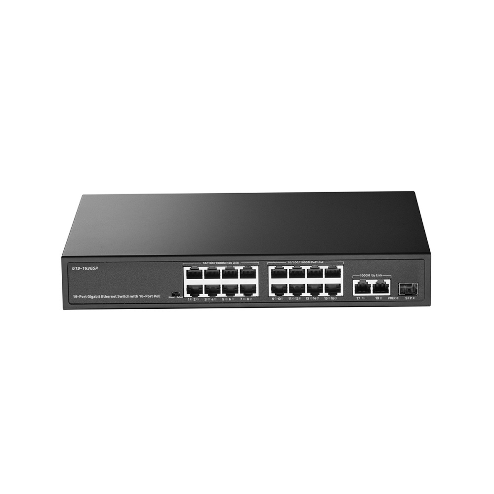 11 Port Gigabit POE Switch, 8 POE+ 1000Mbps, 2 Gigabit Uplink, 1 Gigabit SFP, IEEE802.3af/at, 135W Power Supply, Metal Case Unmanaged Plug and Play Binardat Ethernet Switch