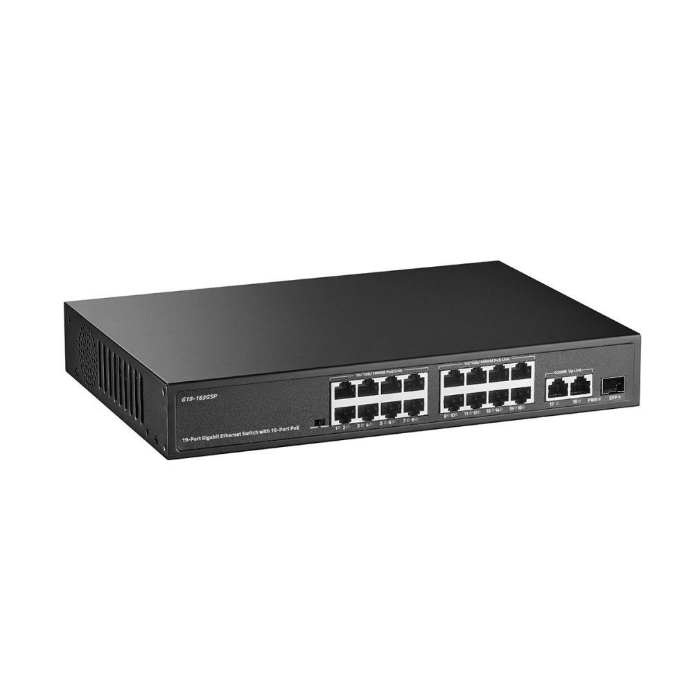 11 Port Gigabit POE Switch, 8 POE+ 1000Mbps, 2 Gigabit Uplink, 1 Gigabit SFP, IEEE802.3af/at, 135W Power Supply, Metal Case Unmanaged Plug and Play Binardat Ethernet Switch