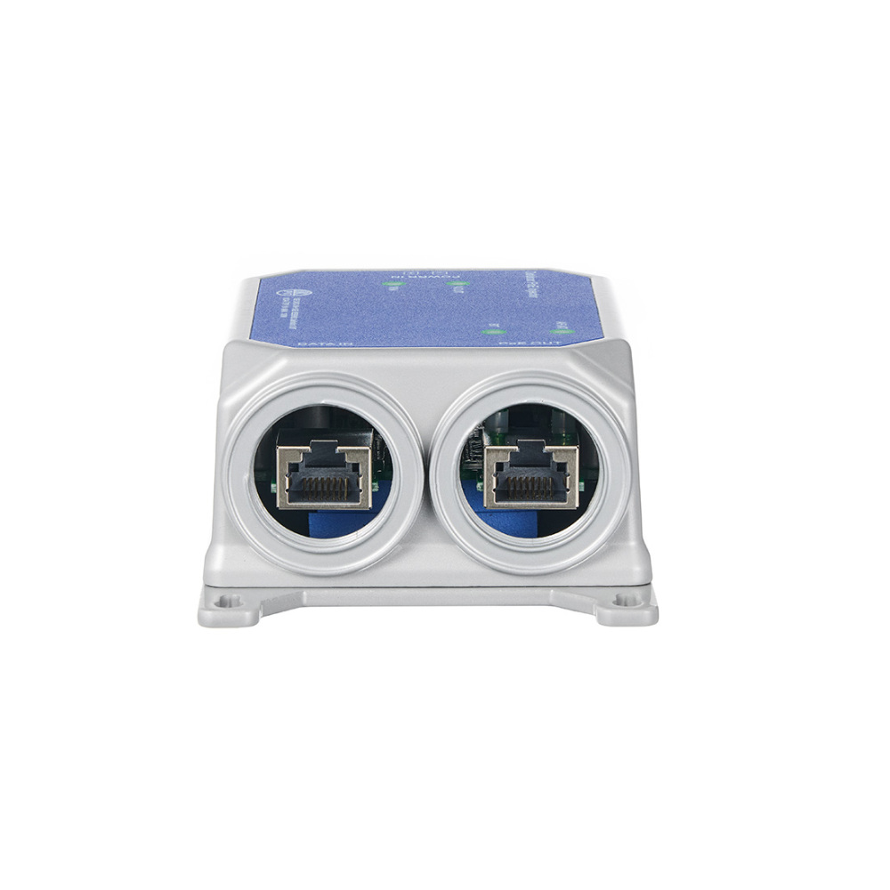 IP67 Outdoor 10 Gigabit PoE Injector - 10/100M/1G/2.5G/10Gbps, DC48-57V Input (Max 120W), IEEE 802.3 af/at/bt PoE Output (Max 90W), Metal Housing, Wall-Mountable