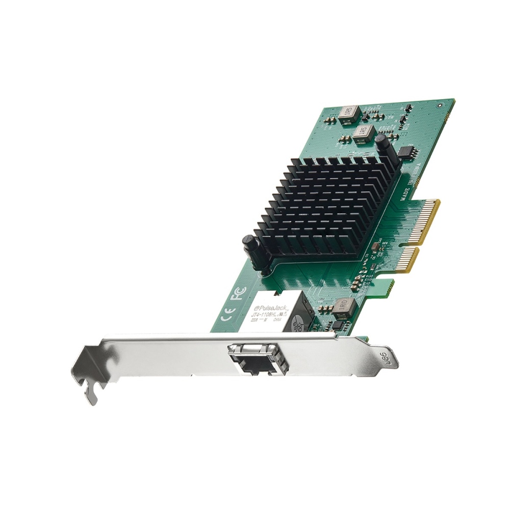 Single-Port 10Gbps PCIe Ethernet Adapter - AQUANTIA AQC107 Chip, RJ45 NIC (10/5/2.5/1/0.1Gbps) with PXE Support for Windows & Linux