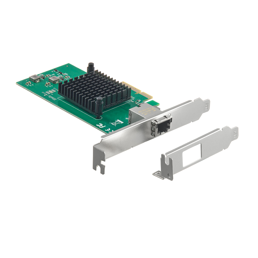 Single-Port 10Gbps PCIe Ethernet Adapter - AQUANTIA AQC107 Chip, RJ45 NIC (10/5/2.5/1/0.1Gbps) with PXE Support for Windows & Linux