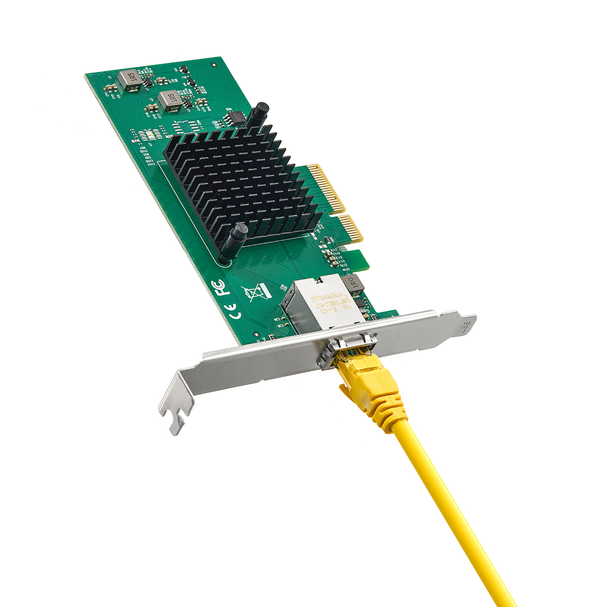 Single-Port 10Gbps PCIe Ethernet Adapter - AQUANTIA AQC107 Chip, RJ45 NIC (10/5/2.5/1/0.1Gbps) with PXE Support for Windows & Linux