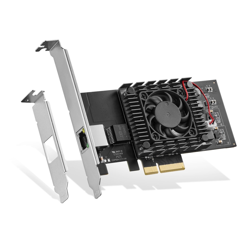 Single-Port 10Gbps PCIe Ethernet Adapter - Intel X540 Chipset, RJ45 NIC (10/1/0.1Gbps) for Windows & Linux