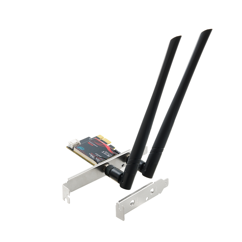 WiFi6 Card AX3000 PCIe WiFi Network Adapter, Intel AX200 Chip Bluetooth 5.0, Dual-Band 2.4GHz/5GHz OFDMA & MU-MIMO, for Windows 10/11