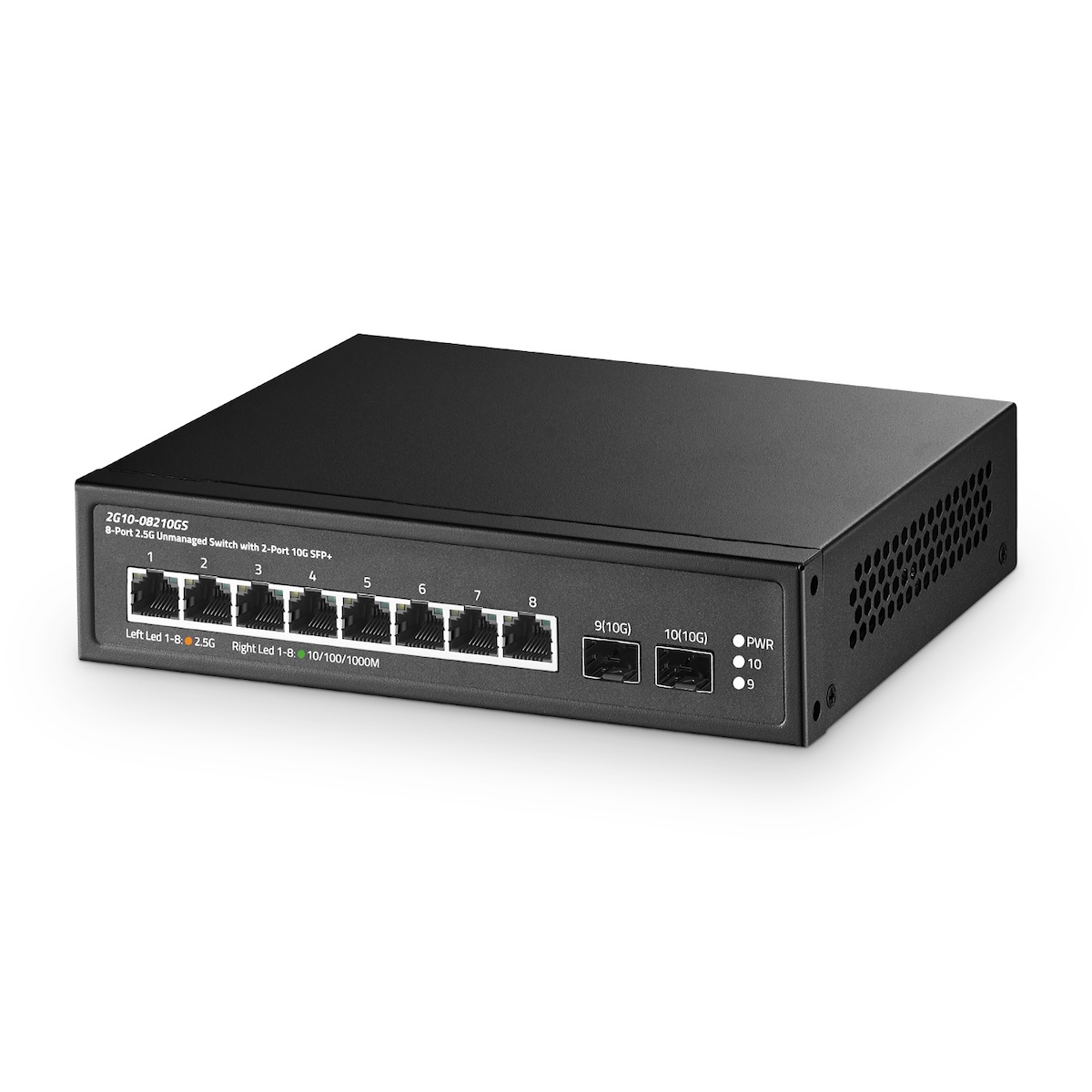 10 Port 2.5G Switch, 2x10G SFP+ Port, 8x2.5G Base-T Ports