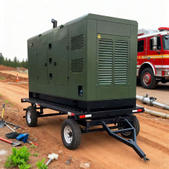 Mobile Portable Trailer Silent type Generator Set with Auto-start