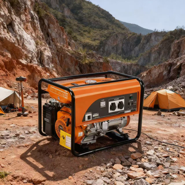 Portable 1.5kw-20kw Single Three Phase Gasoline Diesel Generator Set