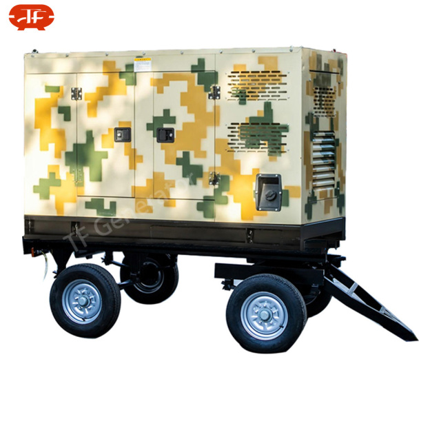 Mobile Portable Trailer Silent type Generator Set with Auto-start