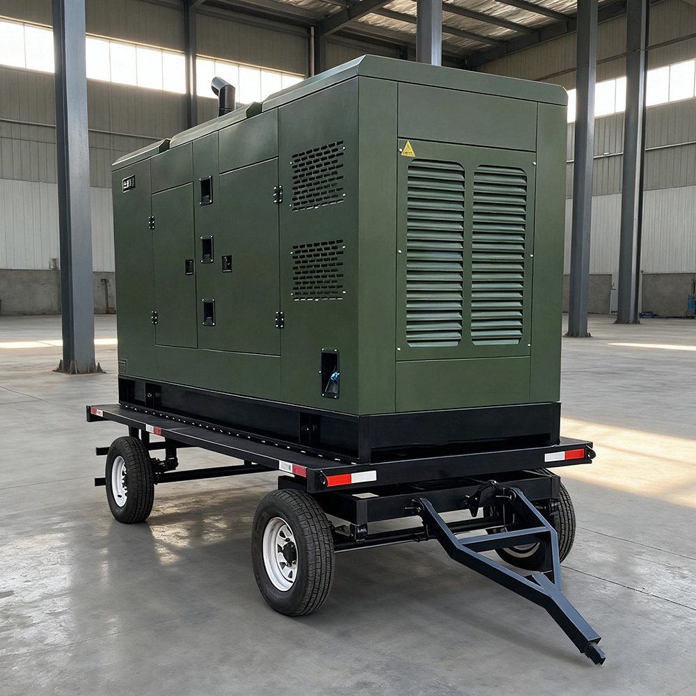 Mobile Portable Trailer Silent type Generator Set with Auto-start