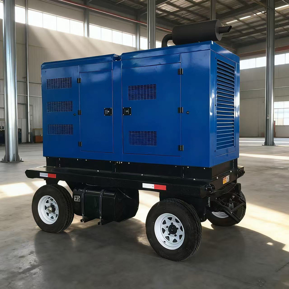 Mobile Portable Trailer Silent type Generator Set with Auto-start