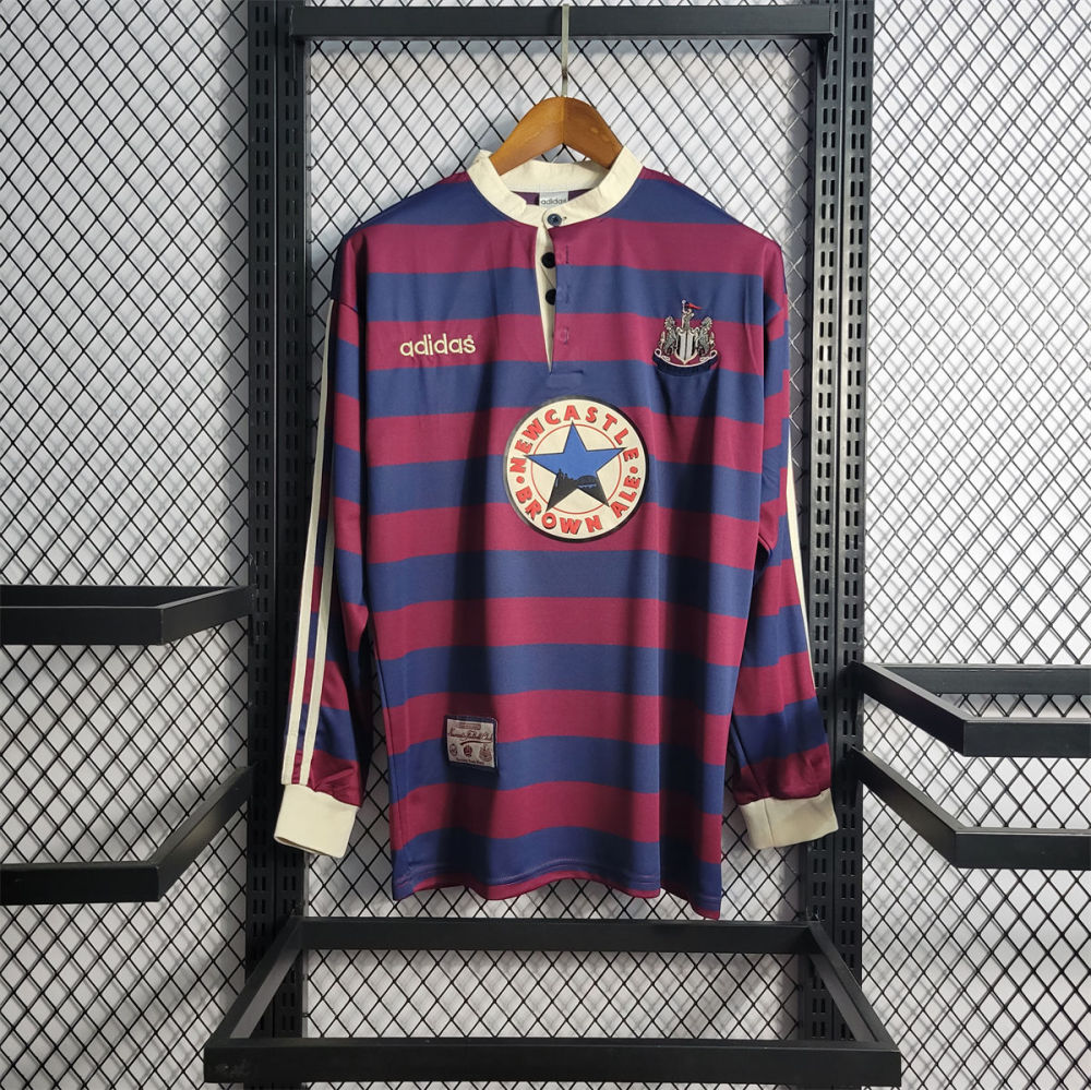 Retro Newcastle United 1995/96 Long Sleeve Away jersey Fan Version