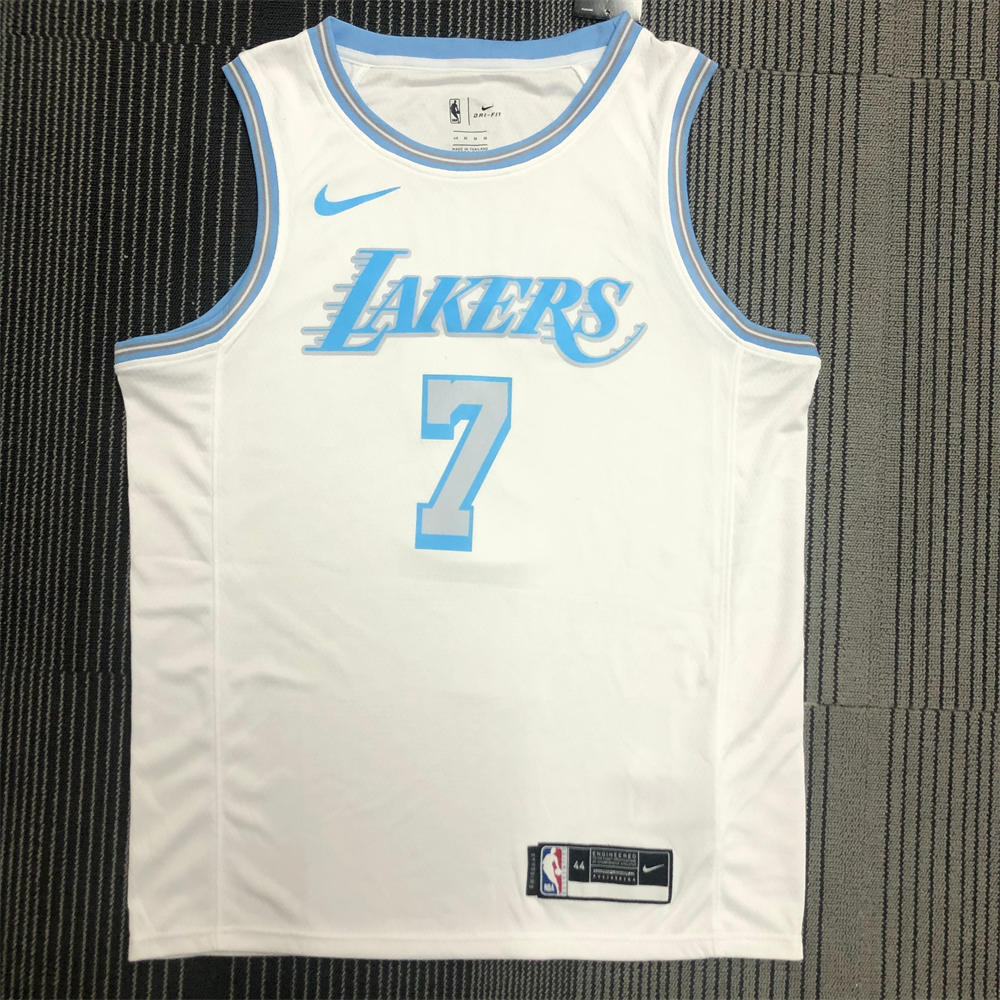 NBA Los Angeles Lakes Round neck White Jersey ANTHONY#7 S-XXL