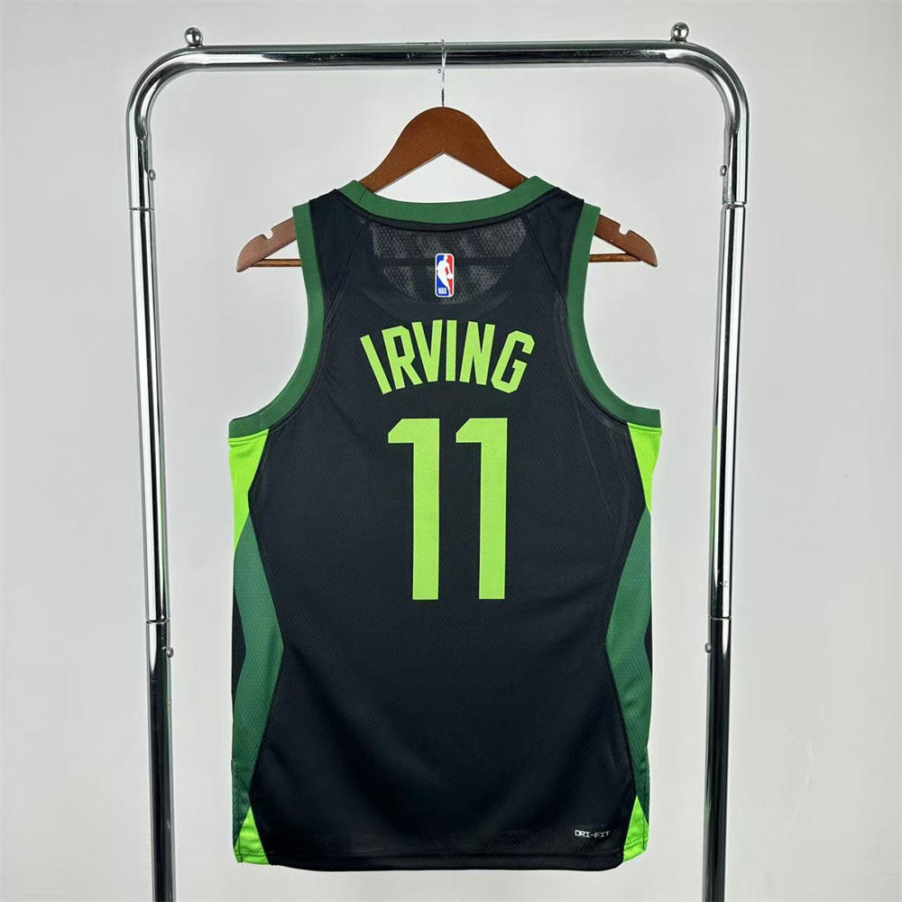 NBA Boston Celtics 24/25 City Edition Round Neck Black Jersey IRVING#11 S-XXL