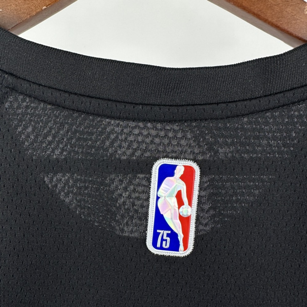 NBA Miami Hearts Round Neck Black 75th Anniversary Jersey JAQUEZ JR.#11 S-XXL