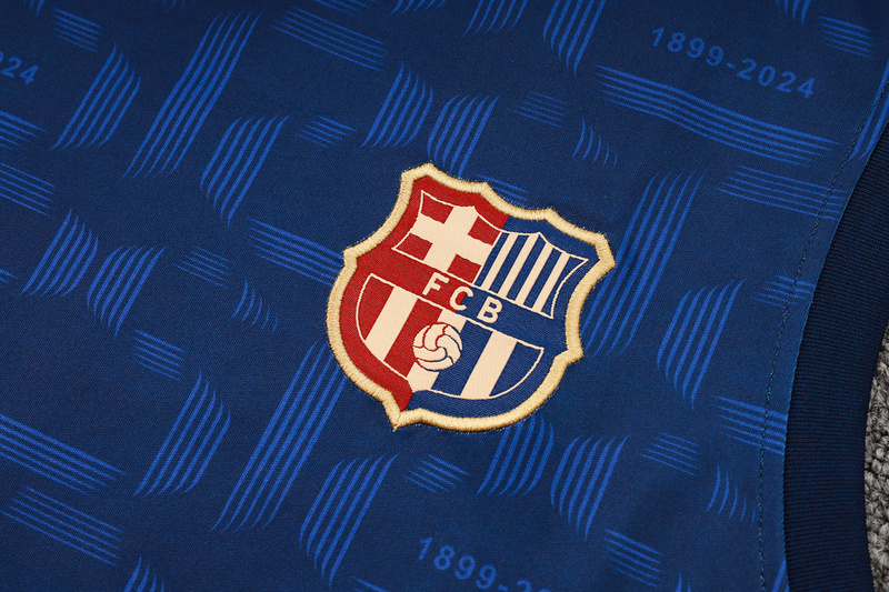 24/25 Barcelona royal blue raining Set Shirt and Shorts