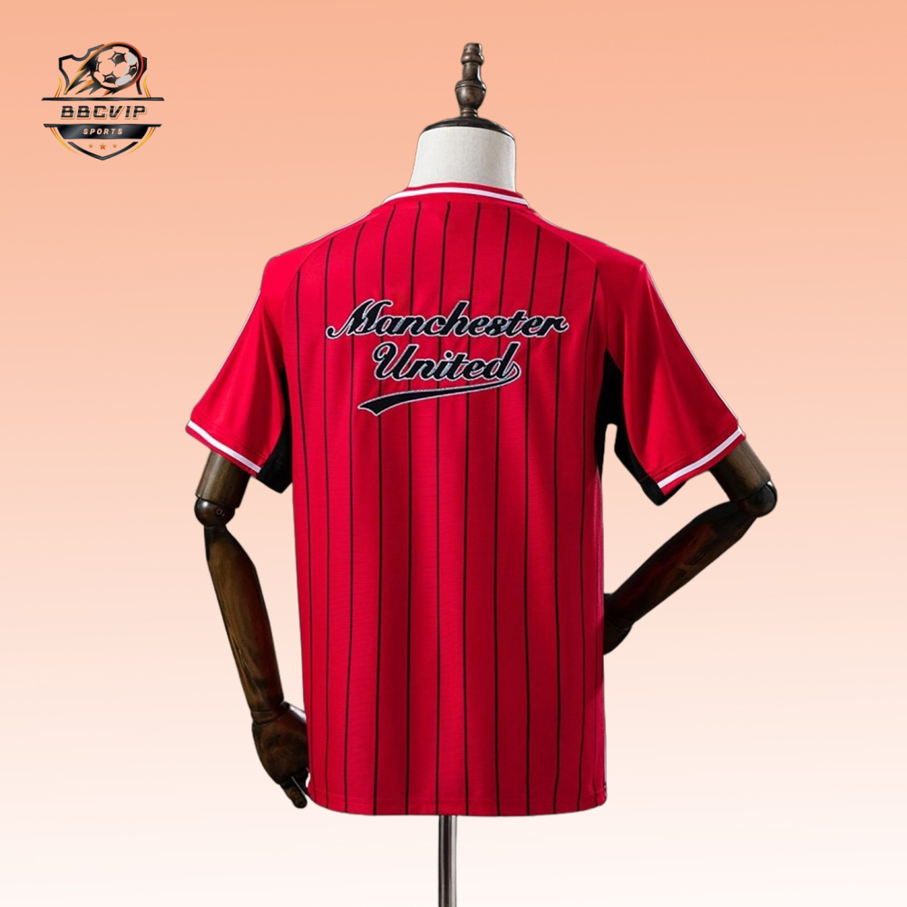 2025/26 Manchester United US Pack Full-Button Baseball Red jersey Fan version