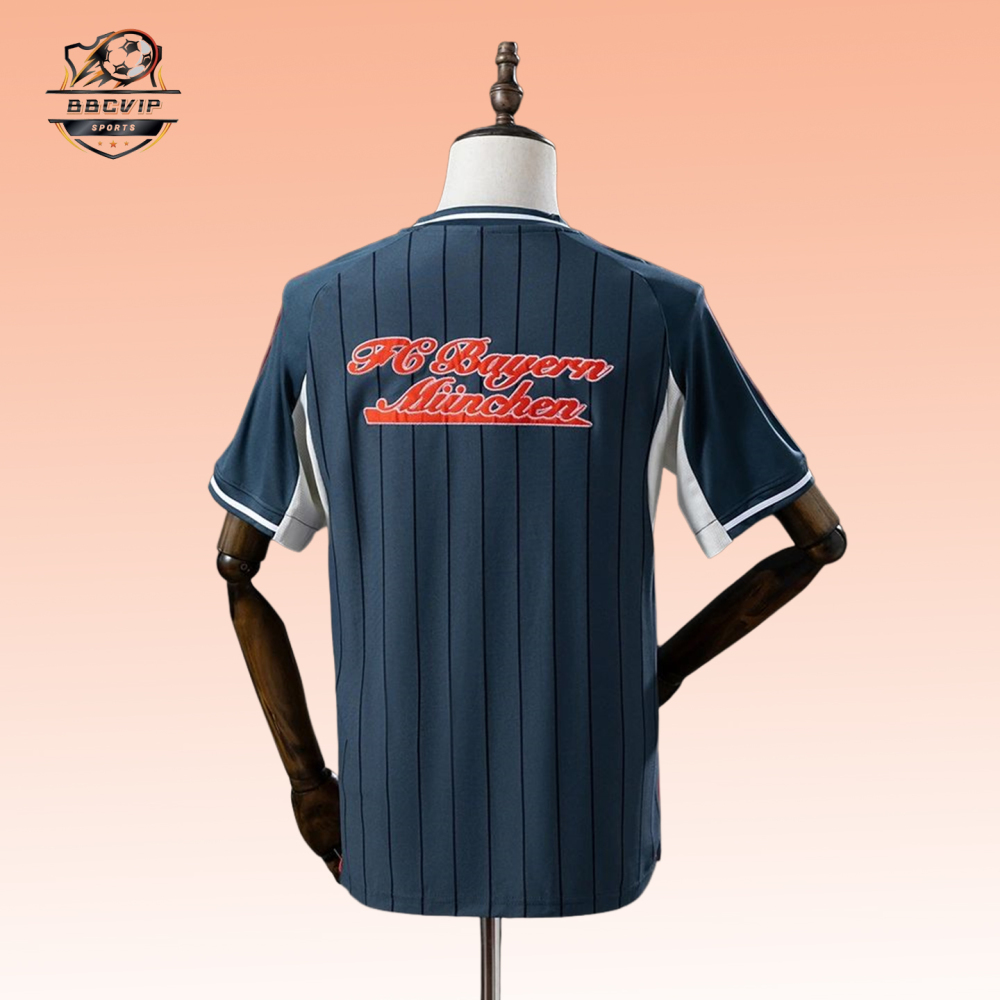 2025/26 Bayern Munich US Pack Full-Button Baseball Brown jersey Fan version