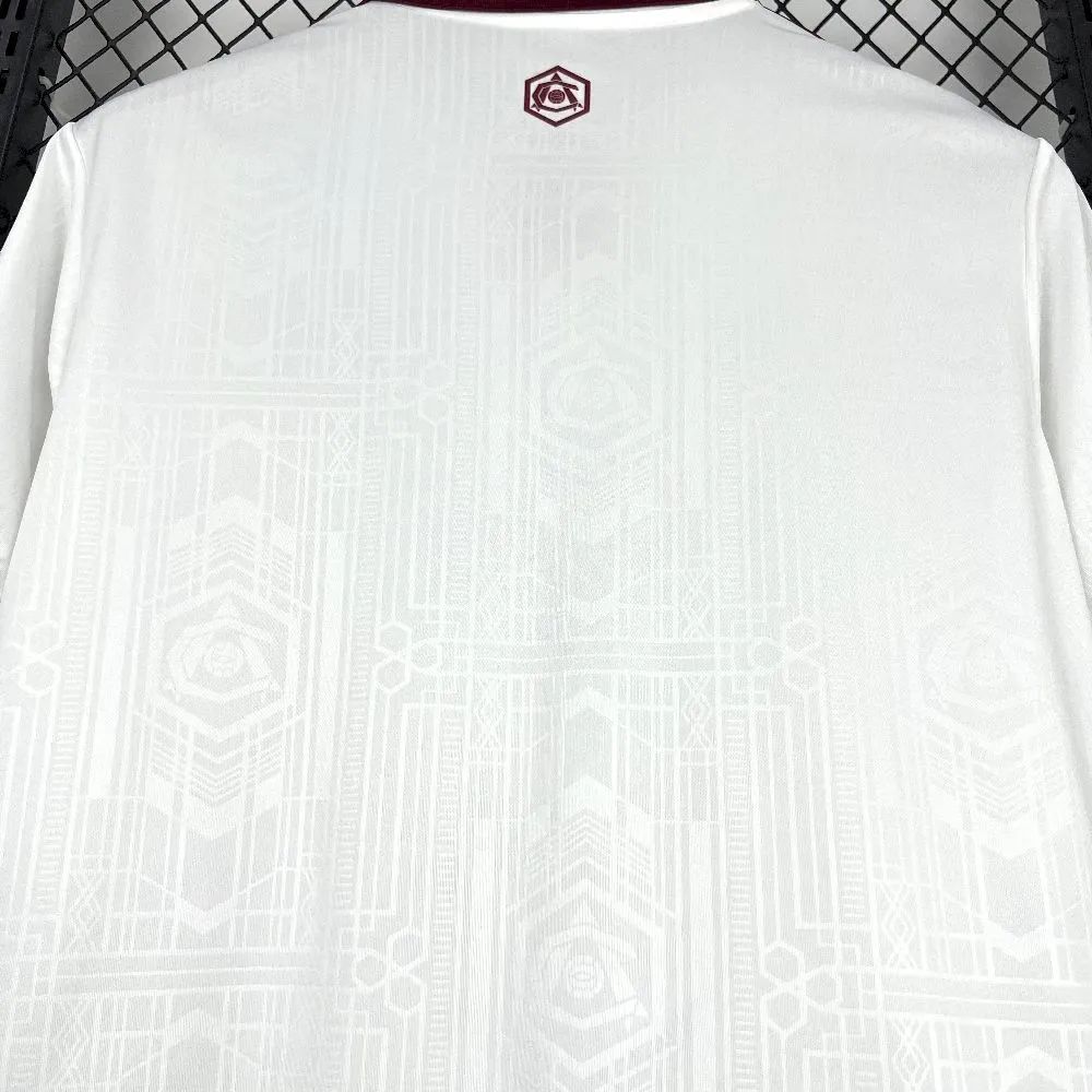 2025/26 Arsenal Second Away White jersey Fan version