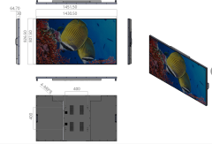 65-inch display windowSmart display terminal