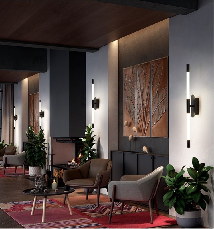 Dawn Pillar LED wall light