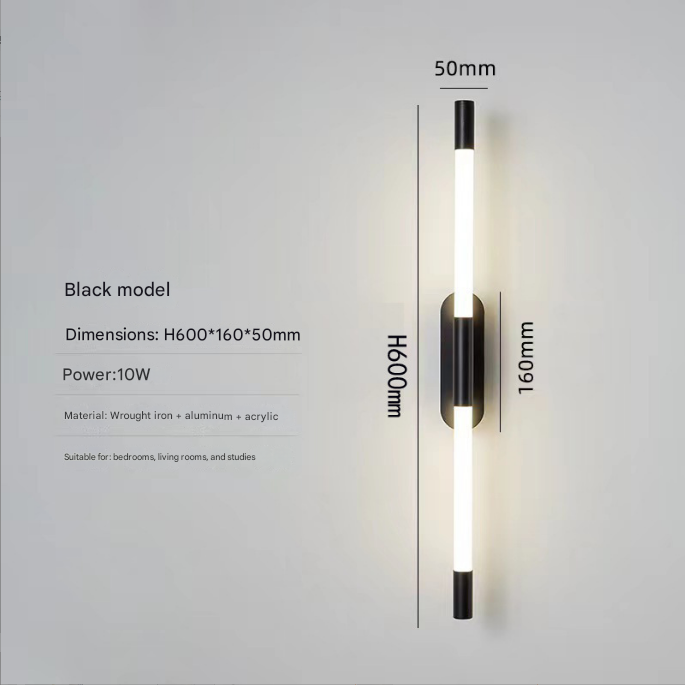 Dawn Pillar LED wall light