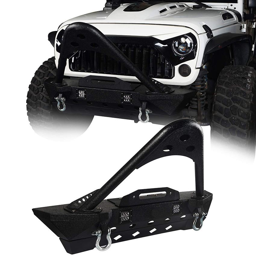 4X4 Accessories Factory Made Car Front Bumper Bull Bar Guard Truck Front Protector Guard for Jeep Wrangler Jk Jl