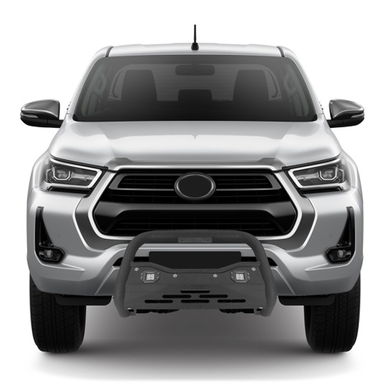 Factory Directly Wholesale with 2 LED Lights 4X4 Truck Front Bumper Nudge Bar for Hilux Ranger D-Max Bt-50