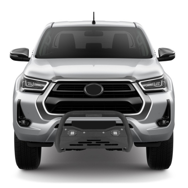 Factory Directly Wholesale with 2 LED Lights 4X4 Truck Front Bumper Nudge Bar for Hilux Ranger D-Max Bt-50