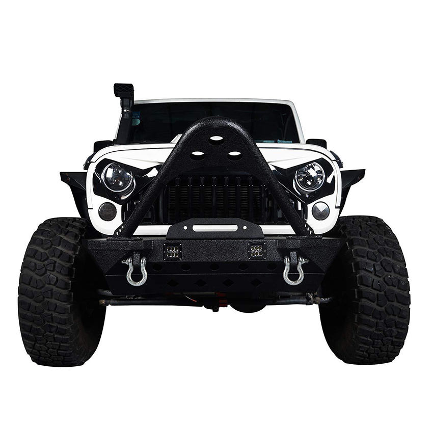 4X4 Accessories Factory Made Car Front Bumper Bull Bar Guard Truck Front Protector Guard for Jeep Wrangler Jk Jl