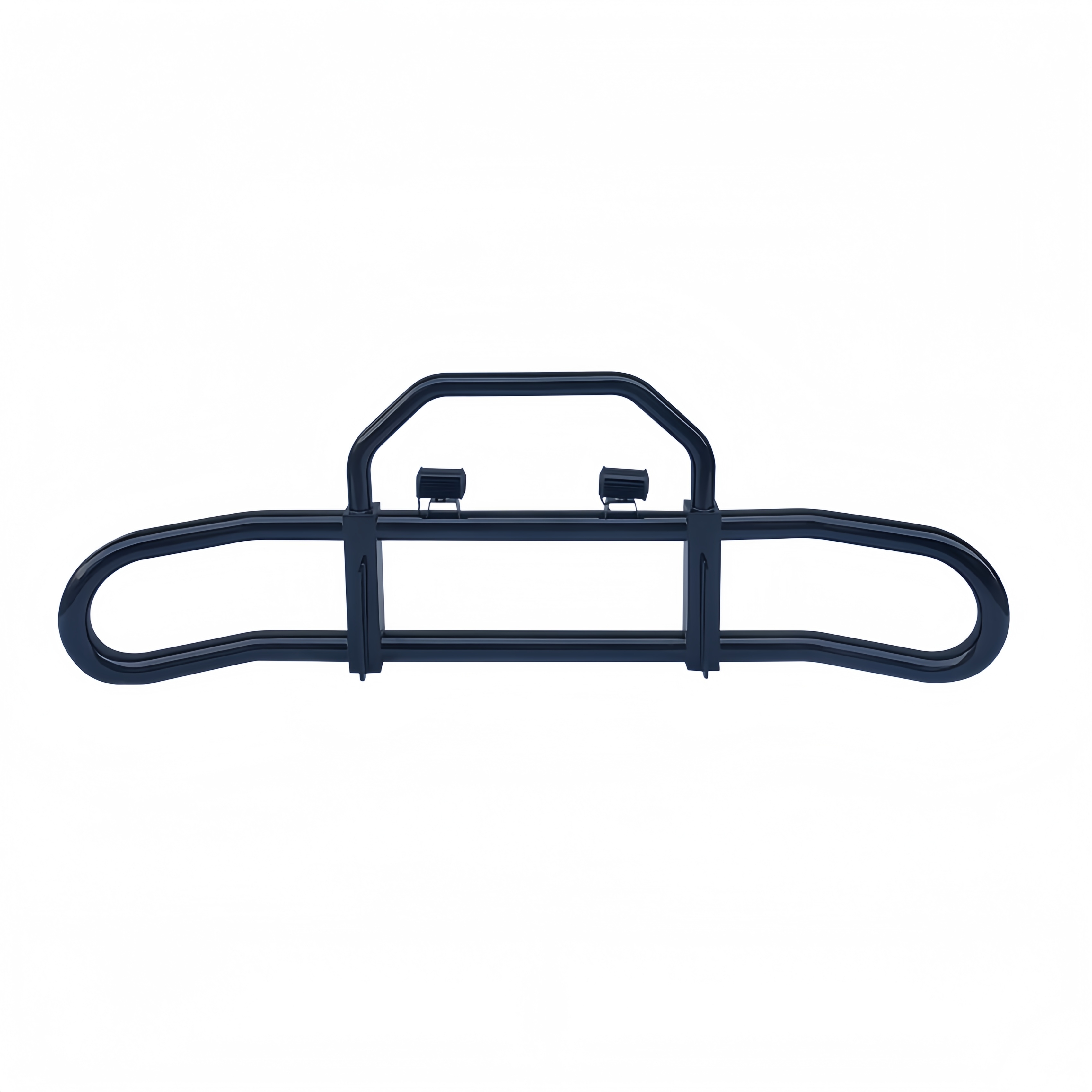 Heavy Duty Truck Iron Steel Deer Guard Heavy Truck Grille Guard Front Bumper Deer Guard with Lights for Volvo Semi Truck