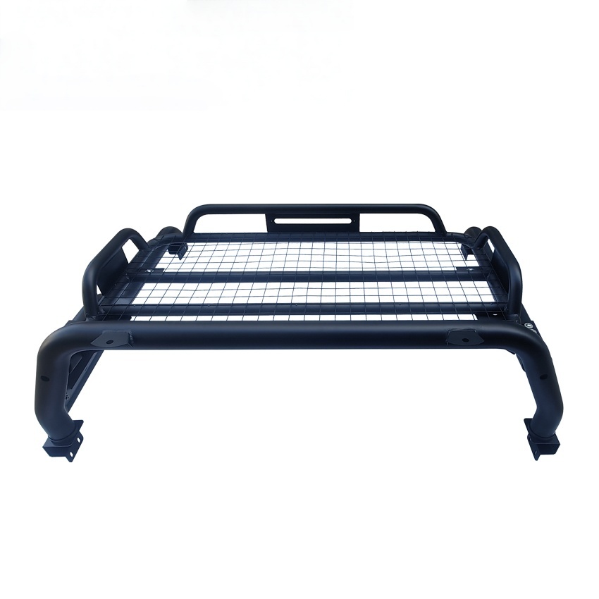 Good Quality Iron Steel Pickup Truck Rear Roll Bar with Basket Rack Universal for Hilux Ranger Dmax Pickup Trucks