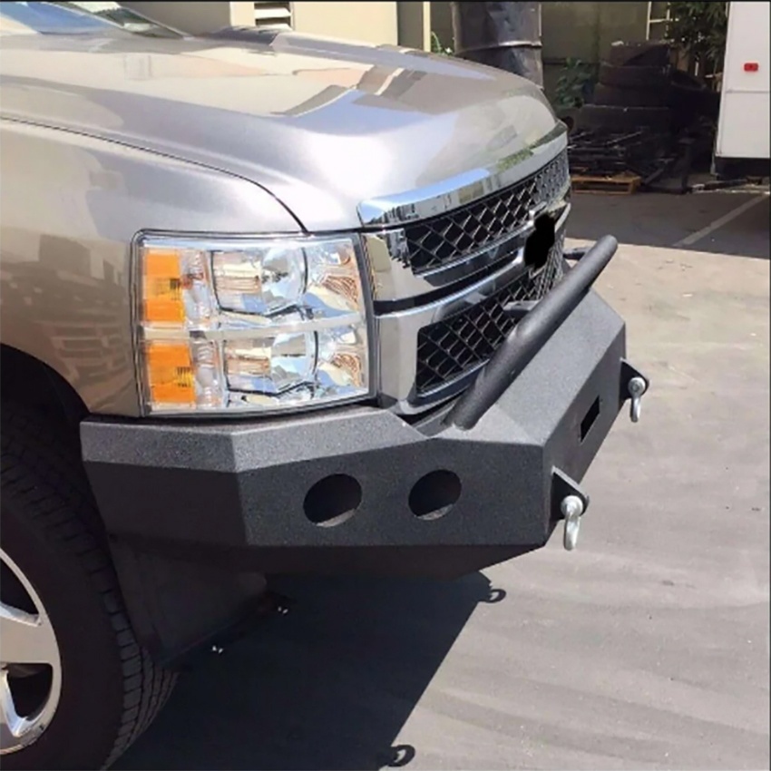 Youngsoul Auto Accessories Steel Bull Bar Nudge Bar Front Bumper for Pickup 07-15 Silverado 2500