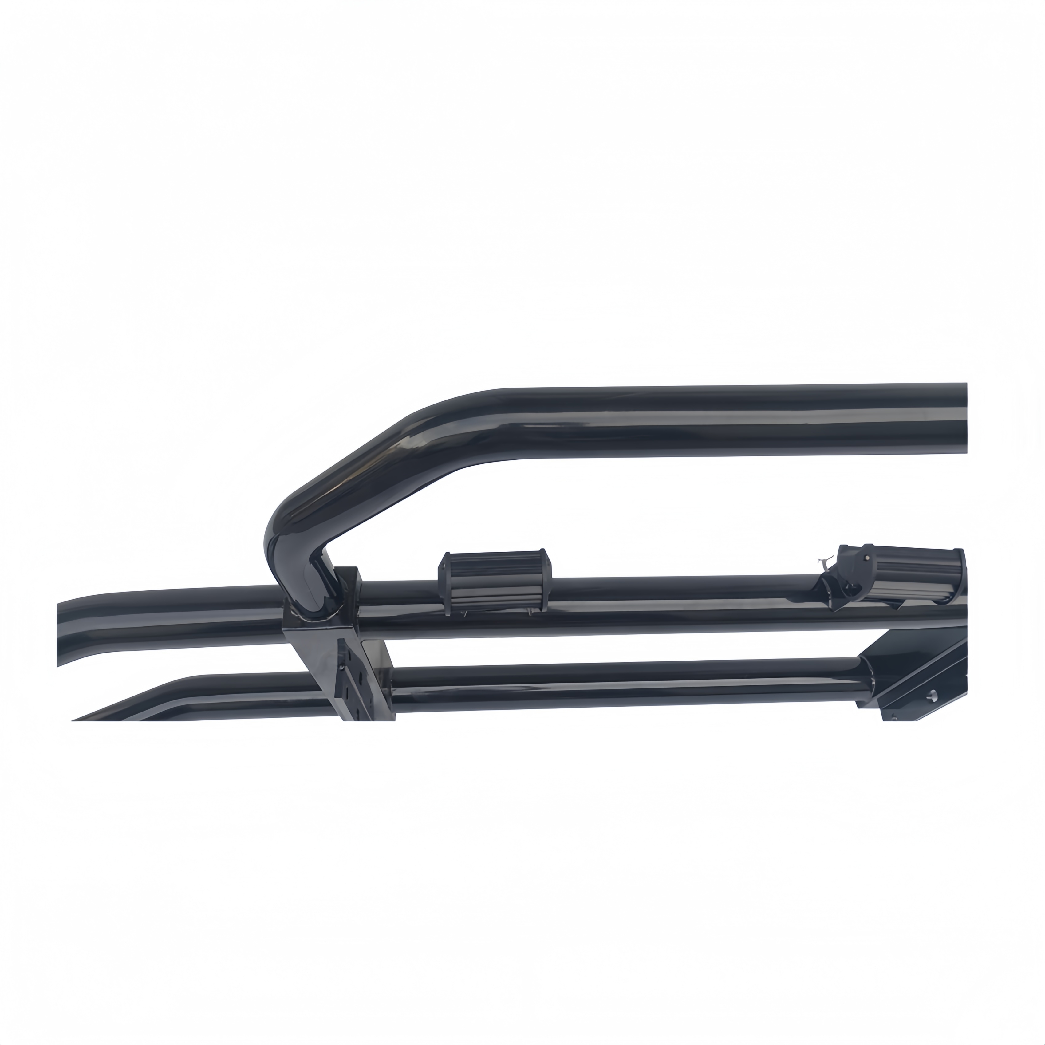 Heavy Duty Truck Iron Steel Deer Guard Heavy Truck Grille Guard Front Bumper Deer Guard with Lights for Volvo Semi Truck