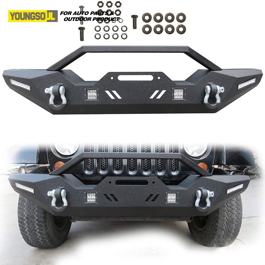 Youngsoul Pickup Truck Bull Bar Front Bumper Guard for Jeep JK-Jl-Jt 07-21