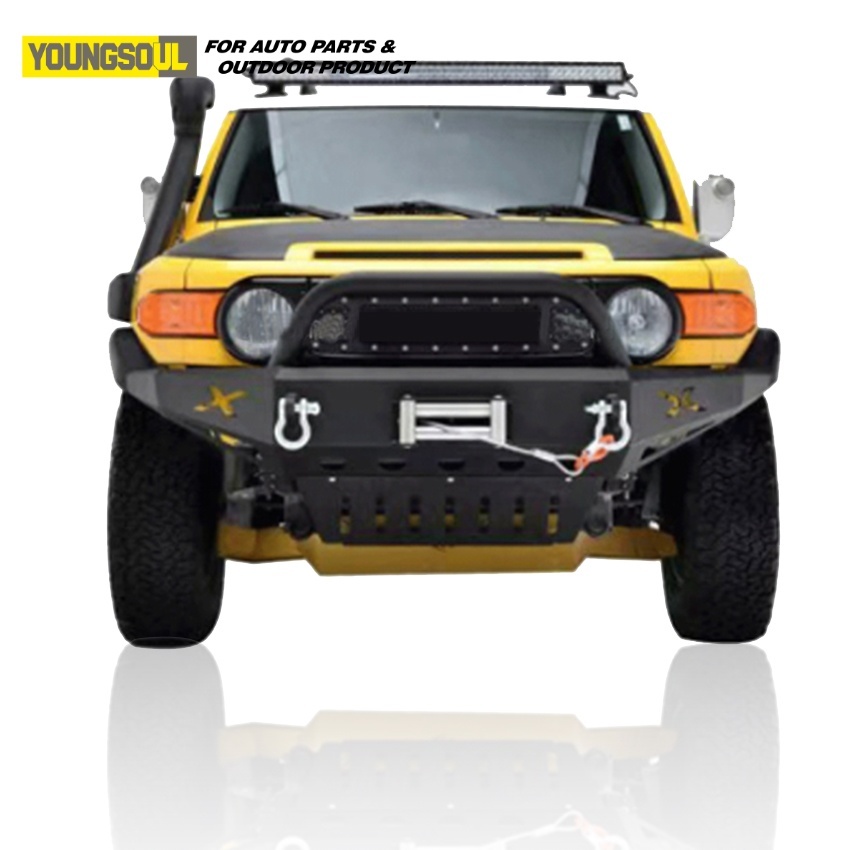 Pickup Offroad Modify Accessories Steel Truck Front Bumper Bull Bar for Fj Cruiser 2007-2021