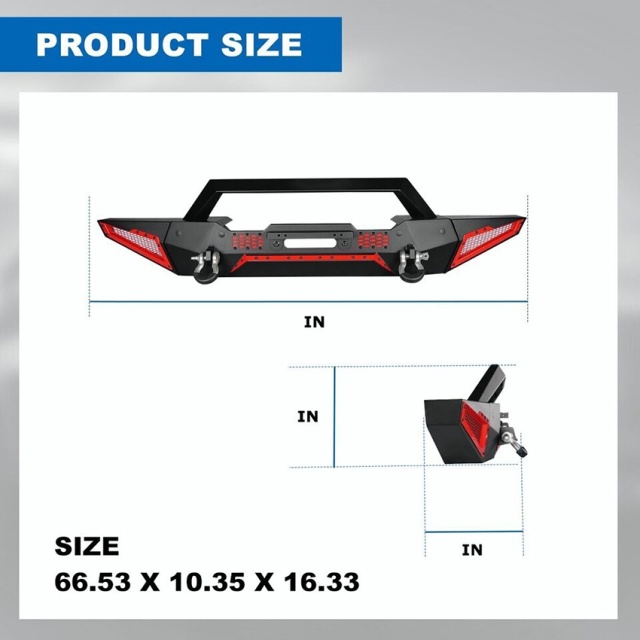 4X4 Truck Front Bumper Nudge Bar Bull Bar for 2007-2013 Tundra