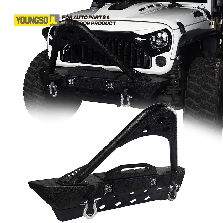 4X4 Accessories Factory Made Car Front Bumper Bull Bar Guard Truck Front Protector Guard for Jeep Wrangler Jk Jl