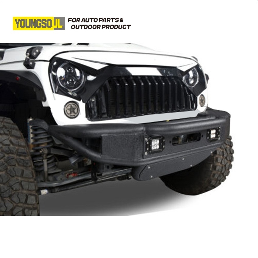 Factory Directly Offroad Accessories 4X4 Pickup Competition Steel Front Bumper Truck Body Parts for  wangler  JK