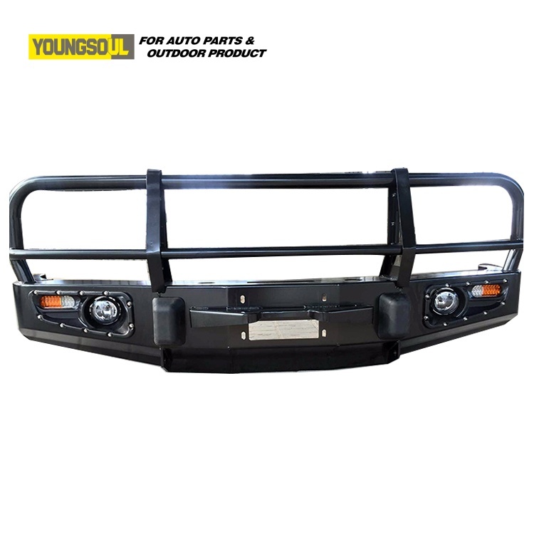 Truck Exterior Accessories Factory Directly Sale High Quality 4X4 Auto Bull Bar Steel Front Bumper for LC80