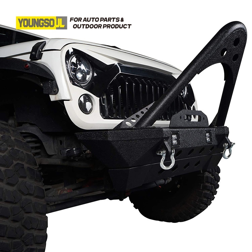 4X4 Accessories Factory Made Car Front Bumper Bull Bar Guard Truck Front Protector Guard for Jeep Wrangler Jk Jl