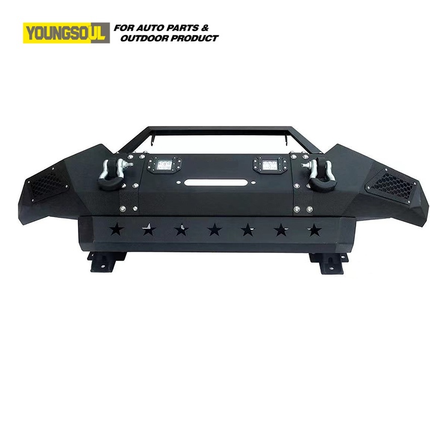 Youngsoul 4X4 Bull Bar Steel Turck Front Bumper Bull Bar Universal for Tacoma Truck Modify Accessories