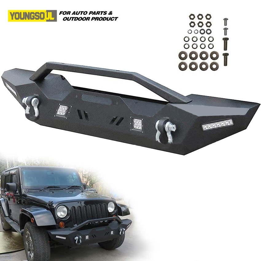 Youngsoul Pickup Truck Bull Bar Front Bumper Guard for Jeep JK-Jl-Jt 07-21